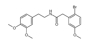 2-(2-Bromo-5-methoxyphenyl)-N-(2-(3,4-dimethoxyphenyl)-ethyl)-acetamide Structure