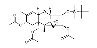 3α-(tert-Butyldimethylsiloxy)-4β,8α,15-triacetoxy-12,13-epoxytrichothec-9-ene Structure