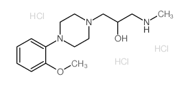 1-[4-(2-methoxyphenyl)piperazin-1-yl]-3-(methylamino)propan-2-ol,trihydrochloride结构式