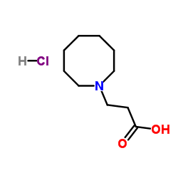 3-(1-Azocanyl)propanoic acid hydrochloride (1:1)结构式