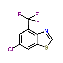 6-Chloro-4-(trifluoromethyl)-1,3-benzothiazole结构式