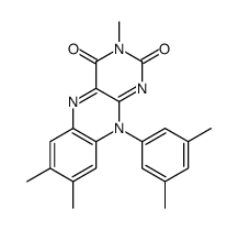 10-(3',5'-dimethylphenyl)-3-methylflavin Structure