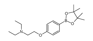 N,N-diethyl-2-[4-(4,4,5,5-tetramethyl-1,3,2-dioxaborolan-2-yl)phenoxy]ethanamine Structure