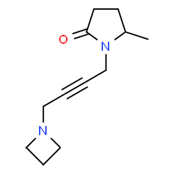 1-[4-(Azetidin-1-yl)-2-butynyl]-5-methylpyrrolidin-2-one Structure