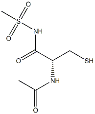 (R)-2-acetamido-3-mercapto-N-(methylsulfonyl)propanamide结构式