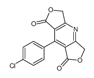 8-(4-chlorophenyl)-3,5-dihydrodifuro[3,4-b:3',4'-f]pyridine-1,7-dione Structure