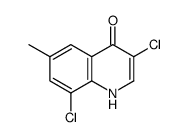 3,8-Dichloro-4-hydroxy-6-methylquinoline Structure