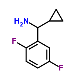 1-Cyclopropyl-1-(2,5-difluorophenyl)methanamine结构式