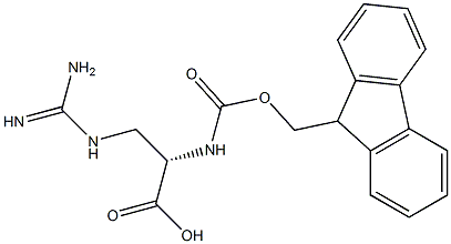 3-[(Aminoiminomethyl)amino]-N-[(9H-fluoren-9-ylmethoxy)carbonyl]-L-alanine Structure