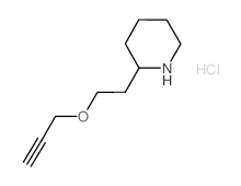 2-[2-(2-Propynyloxy)ethyl]piperidine hydrochloride结构式