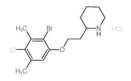 2-[2-(2-Bromo-4-chloro-3,5-dimethylphenoxy)ethyl]-piperidine hydrochloride结构式