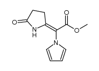 methyl 2-(5-oxopyrrolidin-2-ylidene)-2-(1H-pyrrol-1-yl)acetate结构式