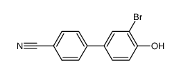 3'-bromo-4'-hydroxybiphenyl-4-carbonitrile结构式