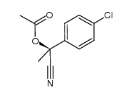 1-(4-chlorophenyl)-1-cyanoethyl acetate结构式