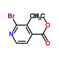 2-溴-3-甲基异烟酸甲酯结构式