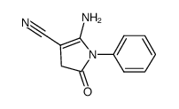 2-AMINO-5-OXO-1-PHENYL-4,5-DIHYDRO-1H-PYRROLE-3-CARBONITRILE Structure