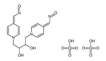 [1-[2,3-dihydroxy-4-[4-(oxoazaniumylmethylidene)pyridin-1-yl]butyl]pyridin-4-ylidene]methyl-oxoazanium,diperchlorate结构式