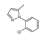 1-(2-CHLOROPHENYL)-5-METHYL-1H-PYRAZOLE structure