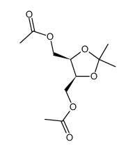 1,4-diacetyl-2,3-O-isopropylidene-meso-erythrol结构式
