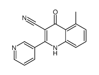 5-methyl-4-oxo-2-pyridin-3-yl-1H-quinoline-3-carbonitrile Structure