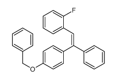 1-fluoro-2-[(Z)-2-phenyl-2-(4-phenylmethoxyphenyl)ethenyl]benzene Structure