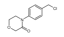 3-​Morpholinone, 4-​[4-​(chloromethyl)​phenyl]​ Structure