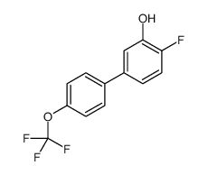 2-fluoro-5-[4-(trifluoromethoxy)phenyl]phenol结构式