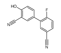 3-(3-cyano-4-hydroxyphenyl)-4-fluorobenzonitrile结构式