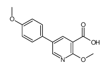 2-methoxy-5-(4-methoxyphenyl)pyridine-3-carboxylic acid结构式