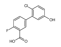 5-(2-chloro-5-hydroxyphenyl)-2-fluorobenzoic acid结构式