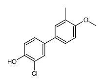 2-chloro-4-(4-methoxy-3-methylphenyl)phenol结构式