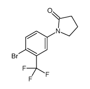 1-(4-Bromo-3-trifluoromethylphenyl)pyrrolidin-2-one Structure
