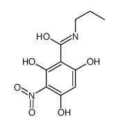 2,4,6-trihydroxy-3-nitro-N-propylbenzamide Structure