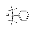 chlorobis(trimethylsilyl)phenylsilane Structure
