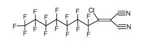 2-chloro-1,1-dicyano-2-(perfluoroheptyl)ethylene Structure