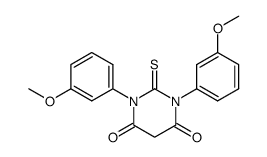 1,3-di(3-methoxyphenyl)-2-thiobarbituric acid Structure