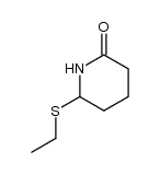 6-(ethylthio)-1-azacyclohexan-1-one结构式