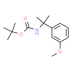 tert-Butyl N-[2-(3-methoxyphenyl)propan-2-yl]carbamate结构式