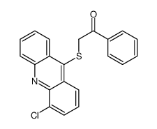 2-(4-chloroacridin-9-yl)sulfanyl-1-phenylethanone Structure