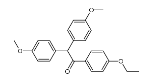 4'-ethoxy-2,2-bis(p-methoxyphenyl)acetophenone结构式