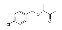 N-((4-chlorobenzyl)oxy)-N-methylacetamide结构式