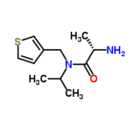 N-Isopropyl-N-(3-thienylmethyl)-L-alaninamide结构式