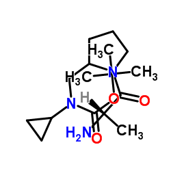 2-Methyl-2-propanyl [(1-alanyl-2-pyrrolidinyl)methyl]cyclopropylcarbamate结构式