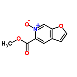 Methyl furo[2,3-c]pyridine-5-carboxylate 6-oxide结构式