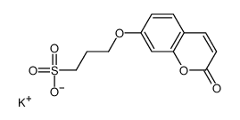 potassium 3-[(2-oxo-2H-1-benzopyran-7-yl)oxy]propanesulphonate结构式