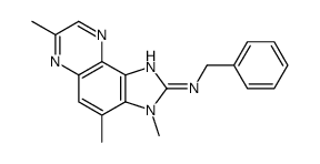 N-benzyl-3,4,7-trimethylimidazo[4,5-f]quinoxalin-2-amine结构式
