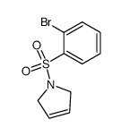 1-(2-bromobenzenesulfonyl)-2,5-dihydro-1H-pyrrole结构式