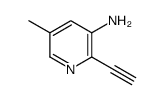 2-Ethynyl-5-methyl-3-pyridinamine结构式
