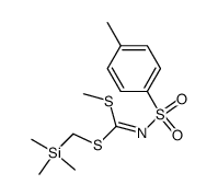 S-Methyl-S'-trimethylsilylmethyl N-(p-toluenesulfonyl)dithioiminocarbonate结构式