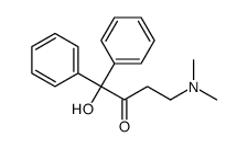 4-Dimethylamino-1,1-diphenyl-1-hydroxy-2-butanone结构式